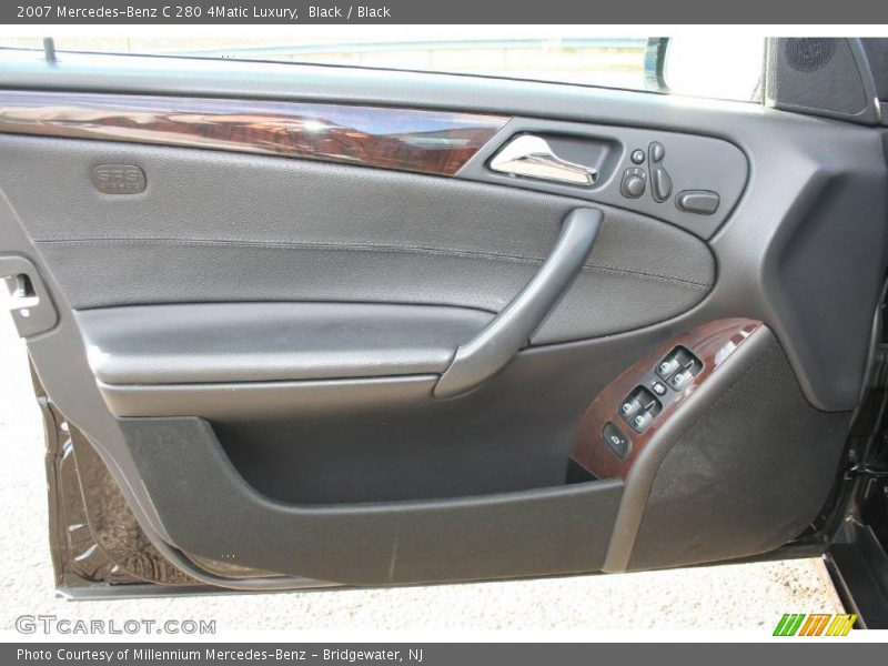Black / Black 2007 Mercedes-Benz C 280 4Matic Luxury