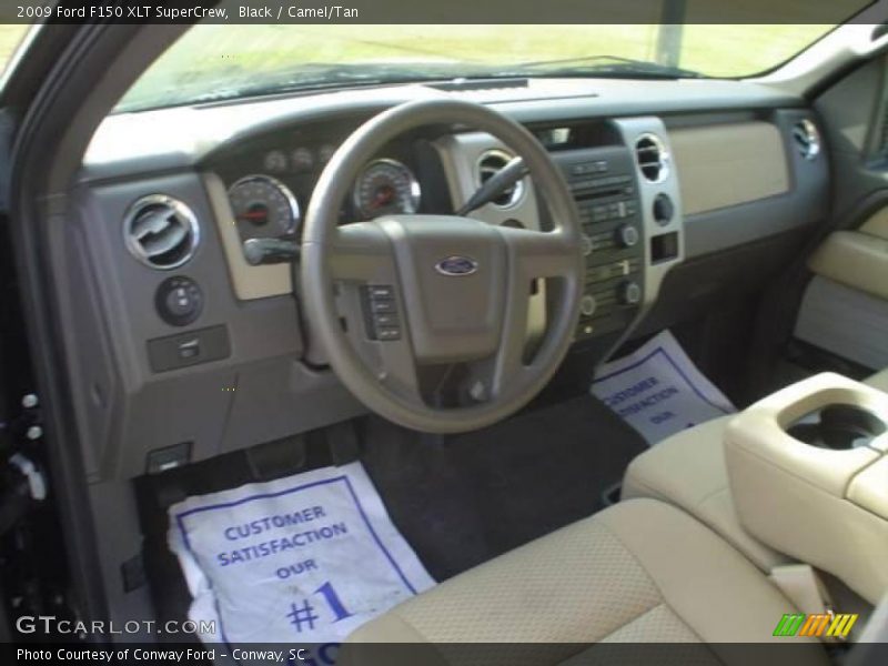 Black / Camel/Tan 2009 Ford F150 XLT SuperCrew