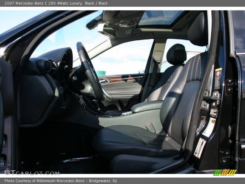 Black / Black 2007 Mercedes-Benz C 280 4Matic Luxury