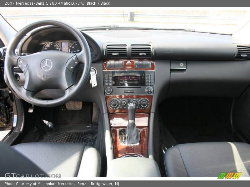 Black / Black 2007 Mercedes-Benz C 280 4Matic Luxury