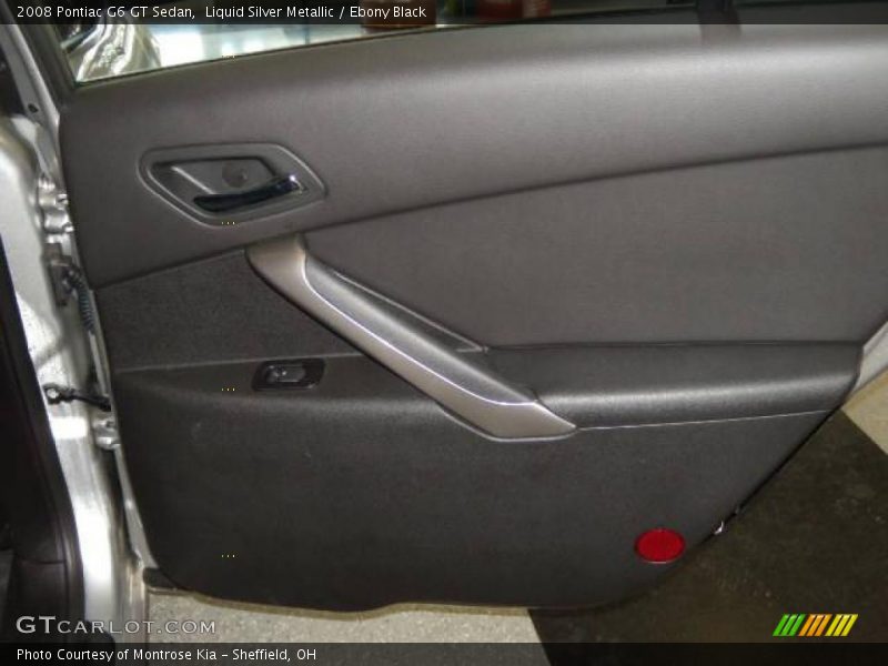 Liquid Silver Metallic / Ebony Black 2008 Pontiac G6 GT Sedan