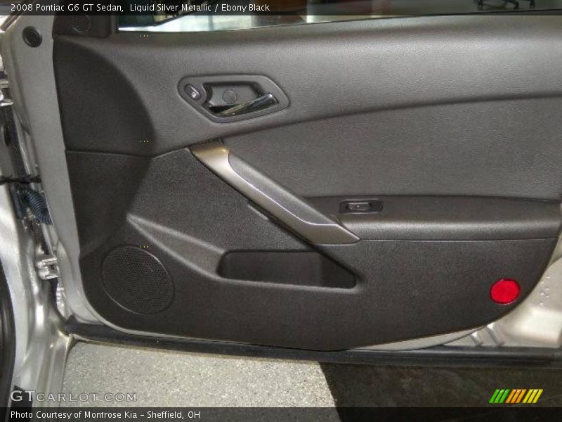 Liquid Silver Metallic / Ebony Black 2008 Pontiac G6 GT Sedan