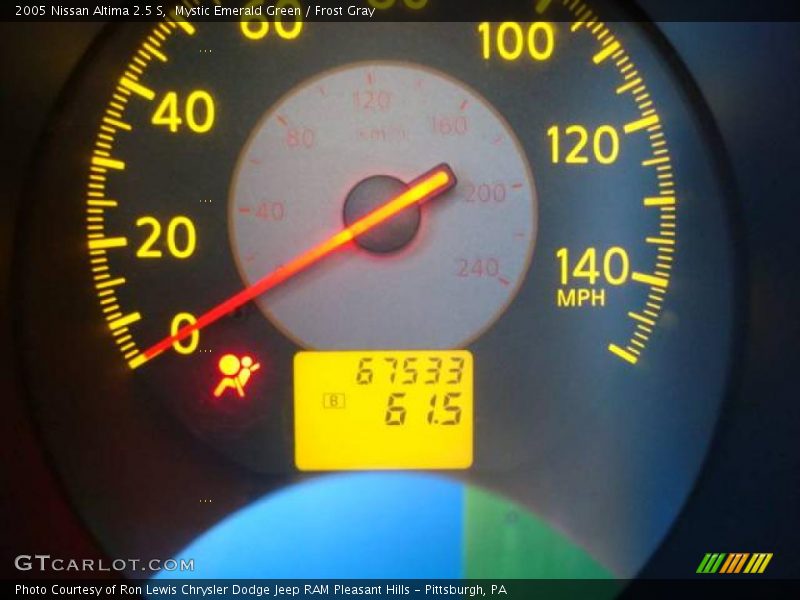 Mystic Emerald Green / Frost Gray 2005 Nissan Altima 2.5 S
