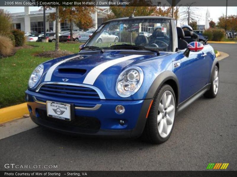 Hyper Blue Metallic / Dark Blue Leather 2006 Mini Cooper S Convertible