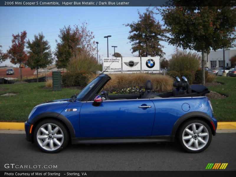 Hyper Blue Metallic / Dark Blue Leather 2006 Mini Cooper S Convertible