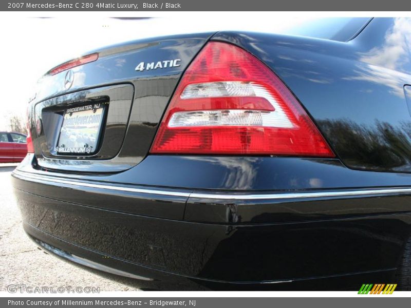 Black / Black 2007 Mercedes-Benz C 280 4Matic Luxury