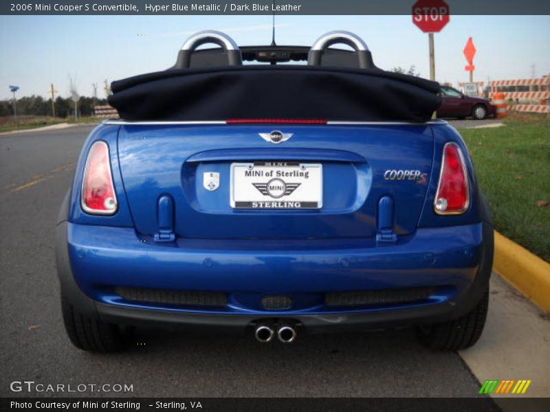 Hyper Blue Metallic / Dark Blue Leather 2006 Mini Cooper S Convertible