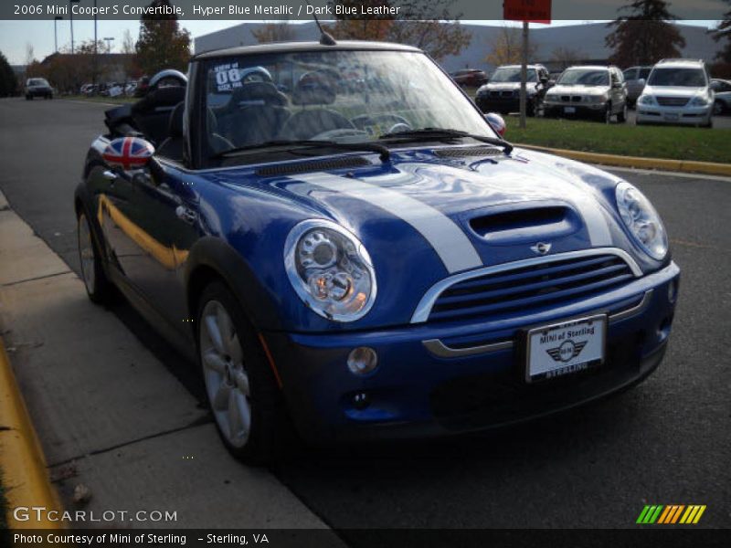 Hyper Blue Metallic / Dark Blue Leather 2006 Mini Cooper S Convertible