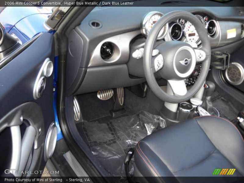 Hyper Blue Metallic / Dark Blue Leather 2006 Mini Cooper S Convertible