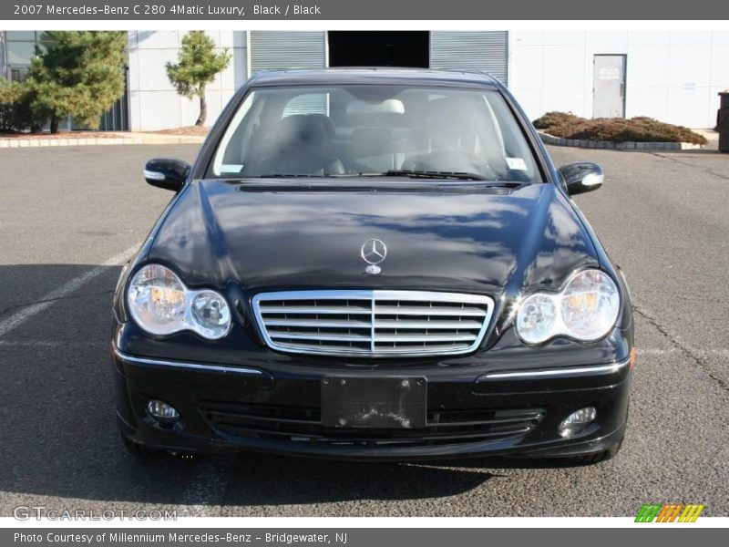 Black / Black 2007 Mercedes-Benz C 280 4Matic Luxury