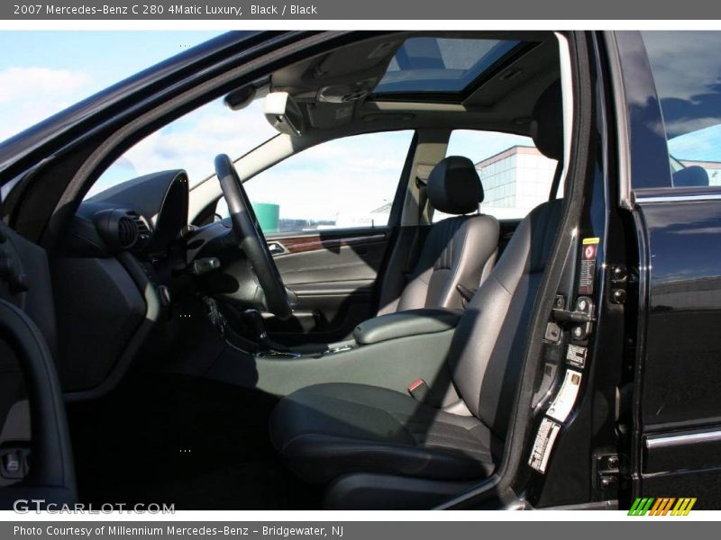 Black / Black 2007 Mercedes-Benz C 280 4Matic Luxury