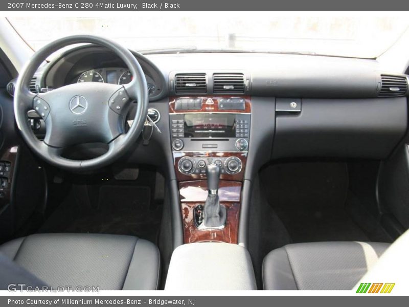 Black / Black 2007 Mercedes-Benz C 280 4Matic Luxury