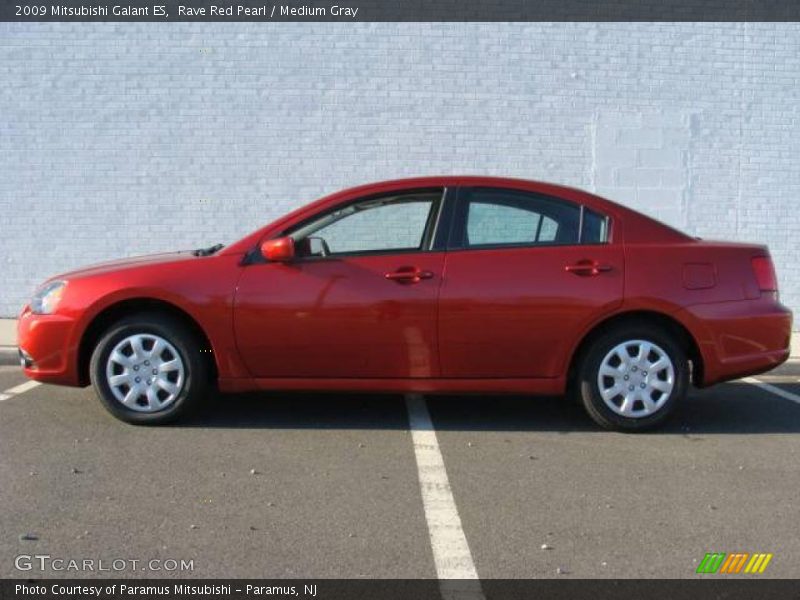 Rave Red Pearl / Medium Gray 2009 Mitsubishi Galant ES