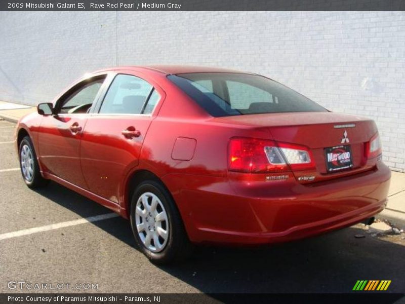 Rave Red Pearl / Medium Gray 2009 Mitsubishi Galant ES