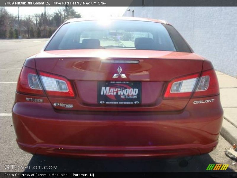 Rave Red Pearl / Medium Gray 2009 Mitsubishi Galant ES