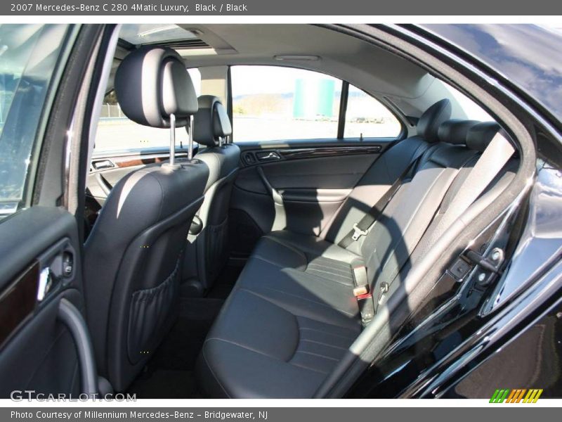 Black / Black 2007 Mercedes-Benz C 280 4Matic Luxury