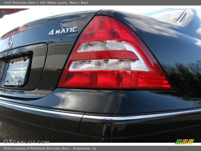 Black / Black 2007 Mercedes-Benz C 280 4Matic Luxury