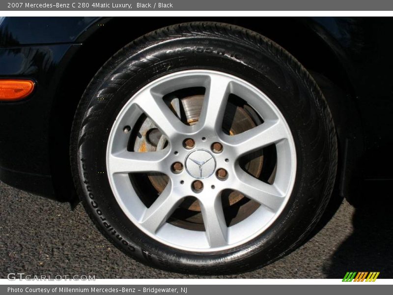 Black / Black 2007 Mercedes-Benz C 280 4Matic Luxury