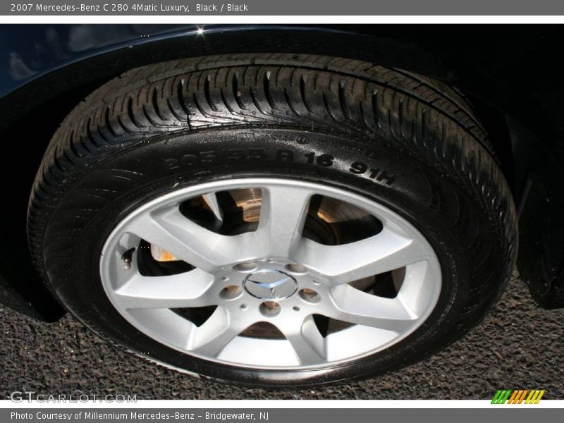 Black / Black 2007 Mercedes-Benz C 280 4Matic Luxury