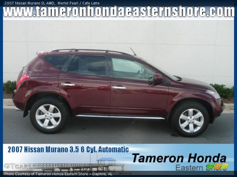 Merlot Pearl / Cafe Latte 2007 Nissan Murano SL AWD