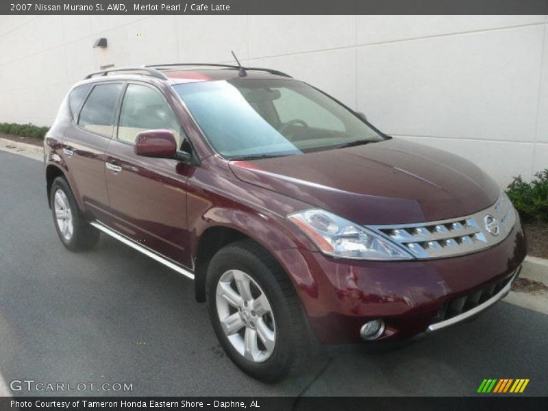 Merlot Pearl / Cafe Latte 2007 Nissan Murano SL AWD