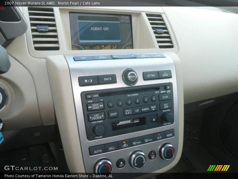 Merlot Pearl / Cafe Latte 2007 Nissan Murano SL AWD