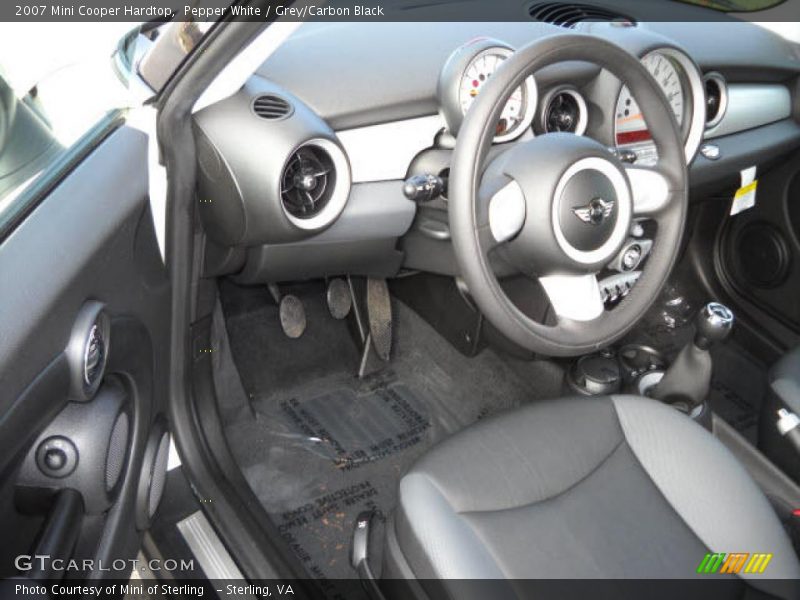 Pepper White / Grey/Carbon Black 2007 Mini Cooper Hardtop