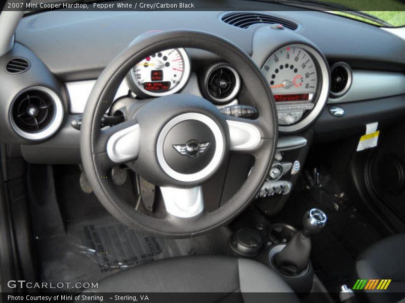 Pepper White / Grey/Carbon Black 2007 Mini Cooper Hardtop