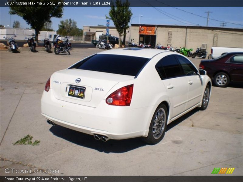 Winter Frost Pearl / Cafe Latte 2007 Nissan Maxima 3.5 SL