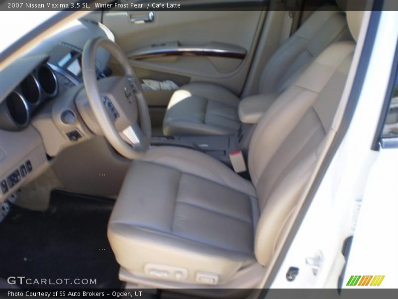 Winter Frost Pearl / Cafe Latte 2007 Nissan Maxima 3.5 SL