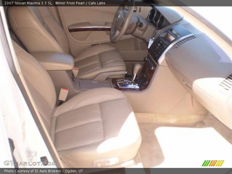 Winter Frost Pearl / Cafe Latte 2007 Nissan Maxima 3.5 SL