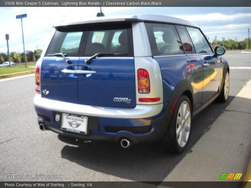 Lightning Blue Metallic / Checkered Carbon Black/Black 2008 Mini Cooper S Clubman