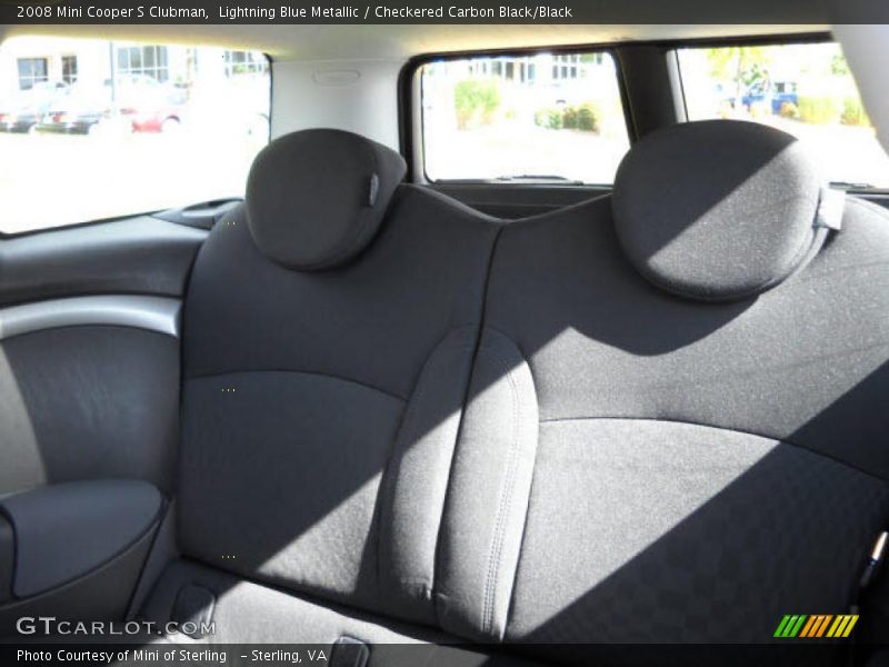Lightning Blue Metallic / Checkered Carbon Black/Black 2008 Mini Cooper S Clubman