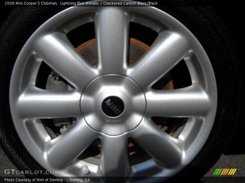 Lightning Blue Metallic / Checkered Carbon Black/Black 2008 Mini Cooper S Clubman