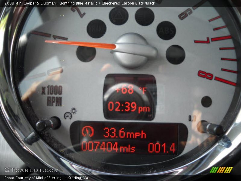 Lightning Blue Metallic / Checkered Carbon Black/Black 2008 Mini Cooper S Clubman