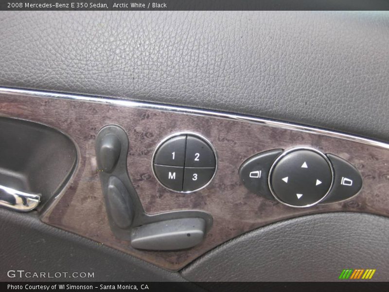 Arctic White / Black 2008 Mercedes-Benz E 350 Sedan