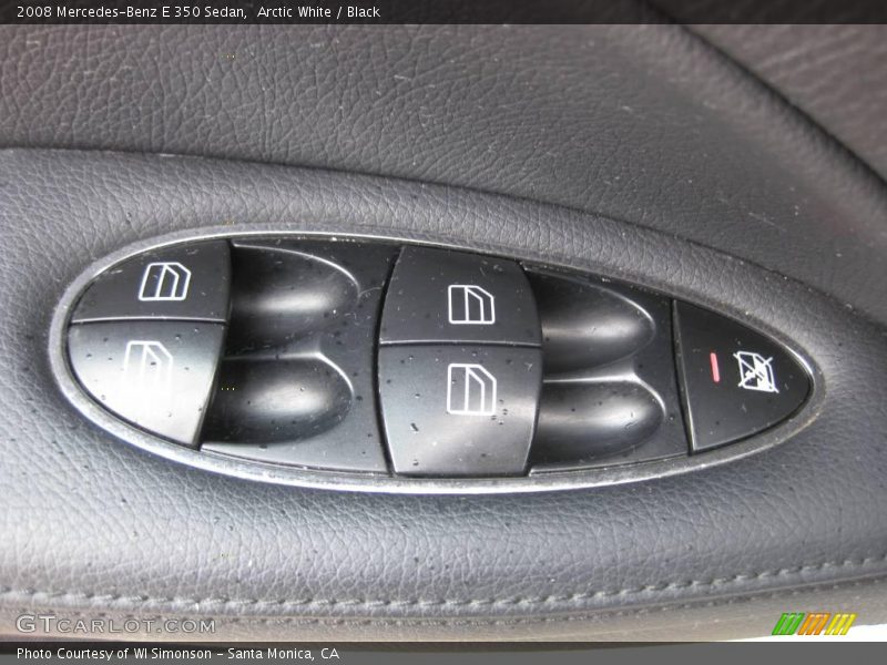 Arctic White / Black 2008 Mercedes-Benz E 350 Sedan
