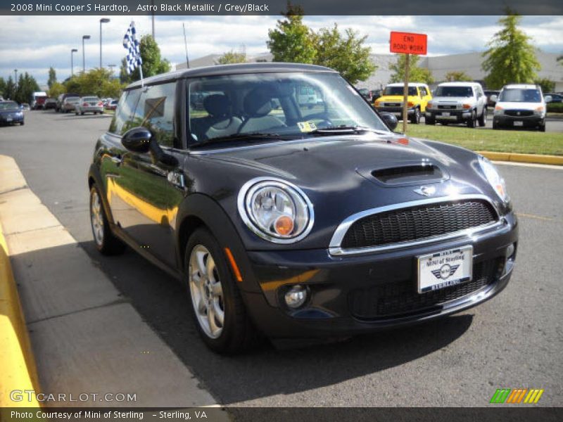 Astro Black Metallic / Grey/Black 2008 Mini Cooper S Hardtop