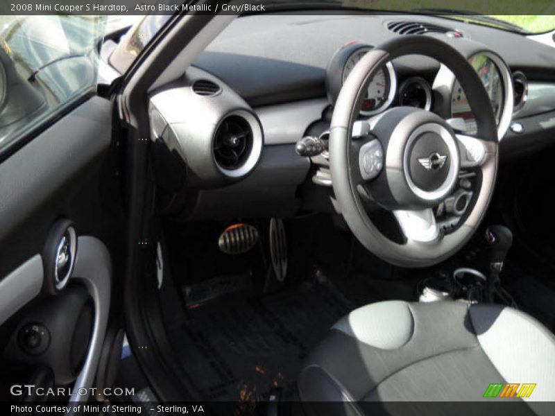 Astro Black Metallic / Grey/Black 2008 Mini Cooper S Hardtop