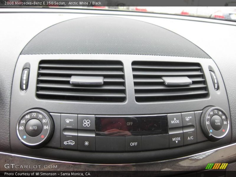 Arctic White / Black 2008 Mercedes-Benz E 350 Sedan