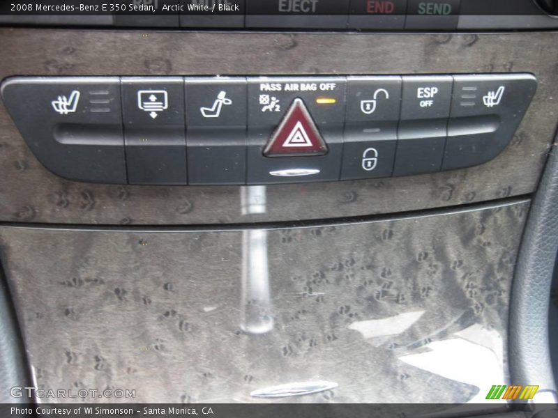 Arctic White / Black 2008 Mercedes-Benz E 350 Sedan