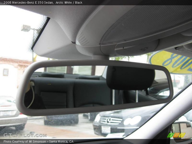 Arctic White / Black 2008 Mercedes-Benz E 350 Sedan