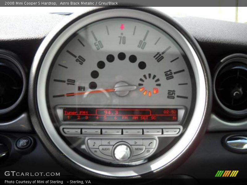 Astro Black Metallic / Grey/Black 2008 Mini Cooper S Hardtop