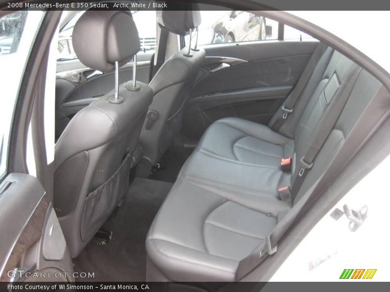 Arctic White / Black 2008 Mercedes-Benz E 350 Sedan