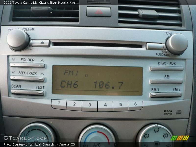 Classic Silver Metallic / Ash 2009 Toyota Camry LE