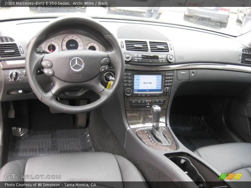 Arctic White / Black 2008 Mercedes-Benz E 350 Sedan