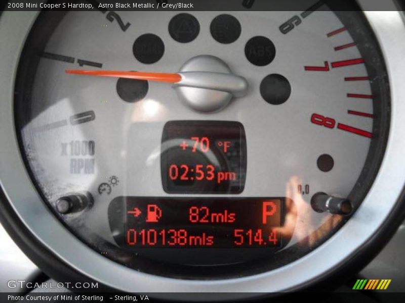 Astro Black Metallic / Grey/Black 2008 Mini Cooper S Hardtop