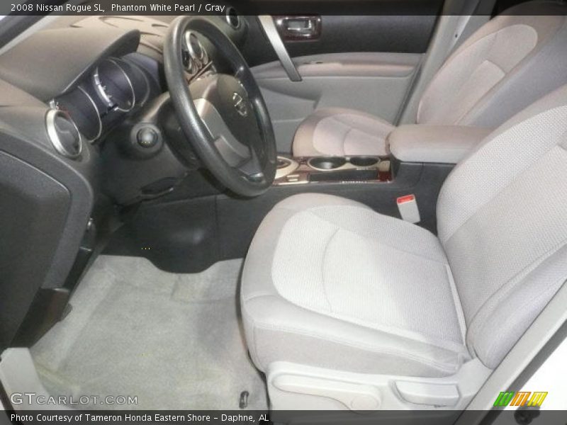 Phantom White Pearl / Gray 2008 Nissan Rogue SL