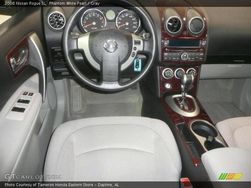 Phantom White Pearl / Gray 2008 Nissan Rogue SL
