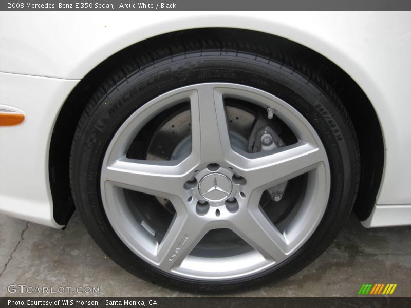Arctic White / Black 2008 Mercedes-Benz E 350 Sedan